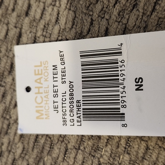 Michael Kors Jet Set Steel Grey LG Crossbody, NEW With Tags - Picture 9 of 10